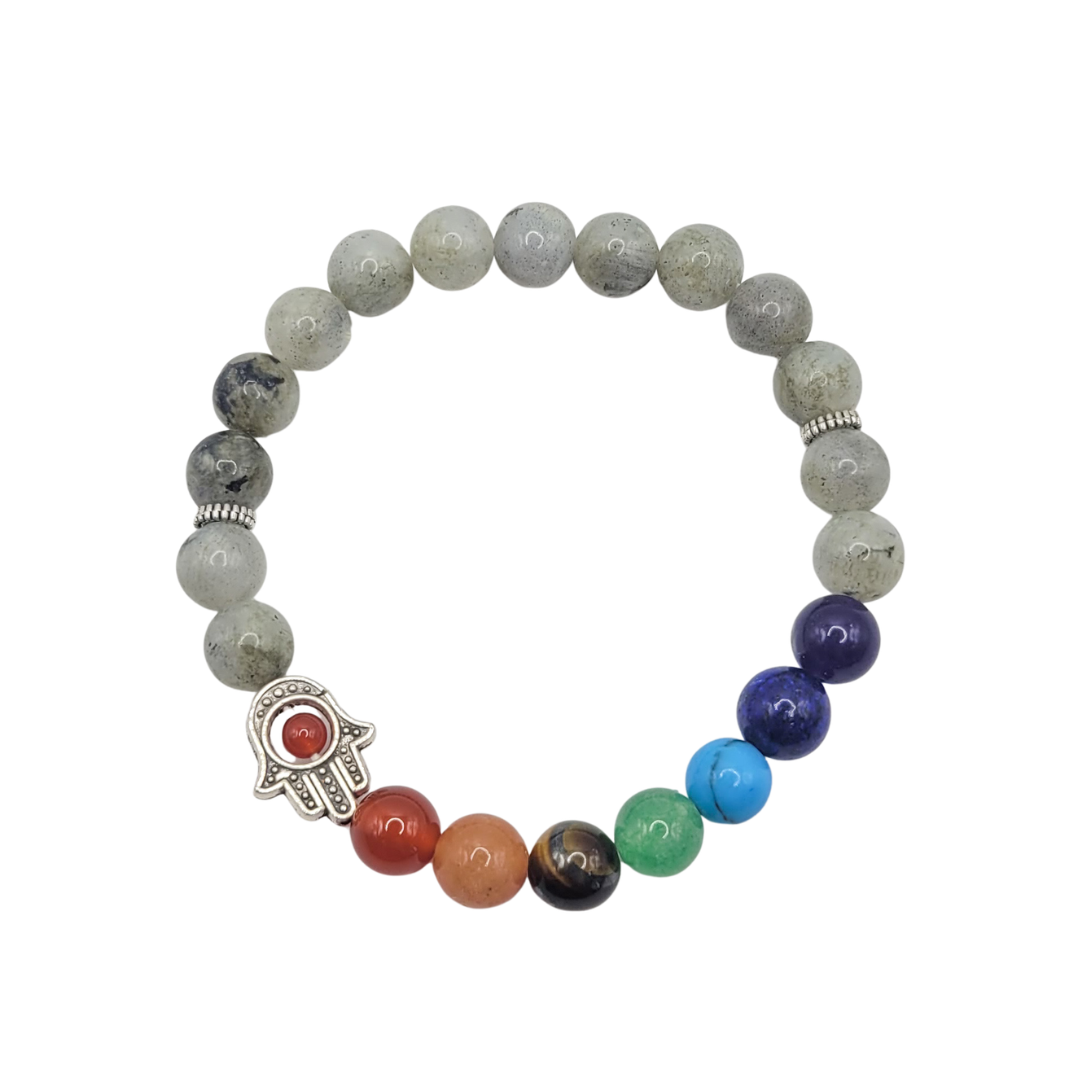 Bracelet - Labradorite & 7 Chakras