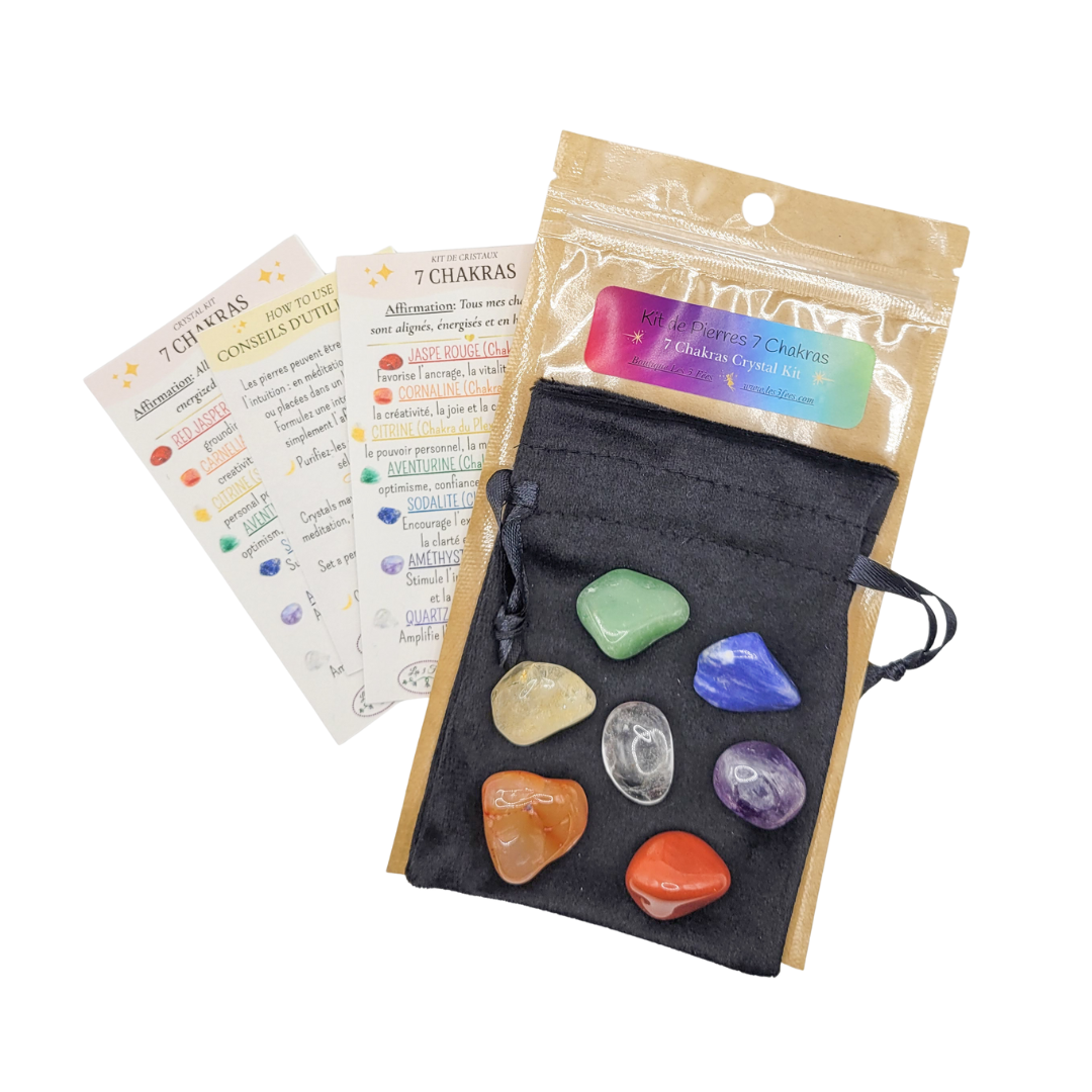 Kit de Cristaux : 7 Chakras