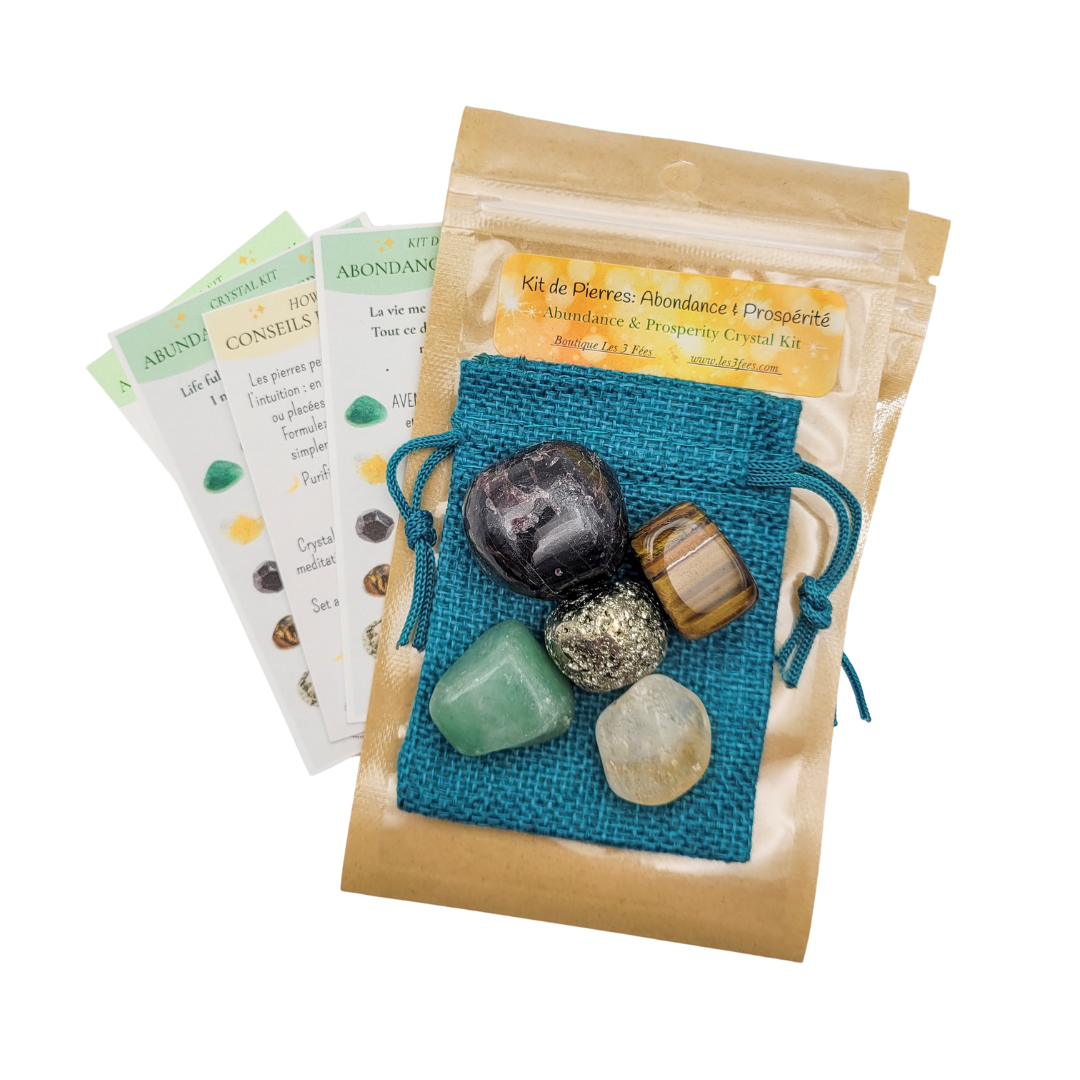Kit de Cristaux : Abondance & Prospérité